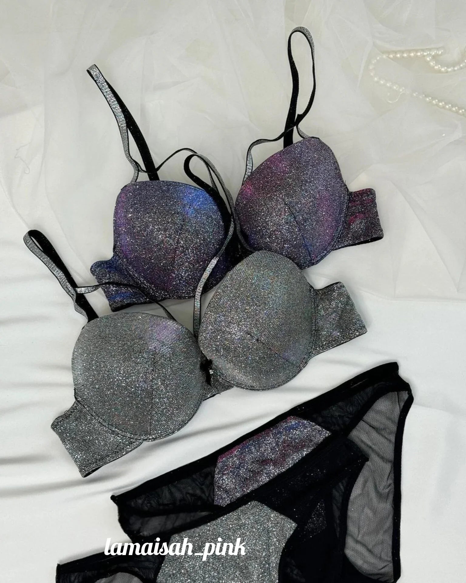 Sparkly Bra Set