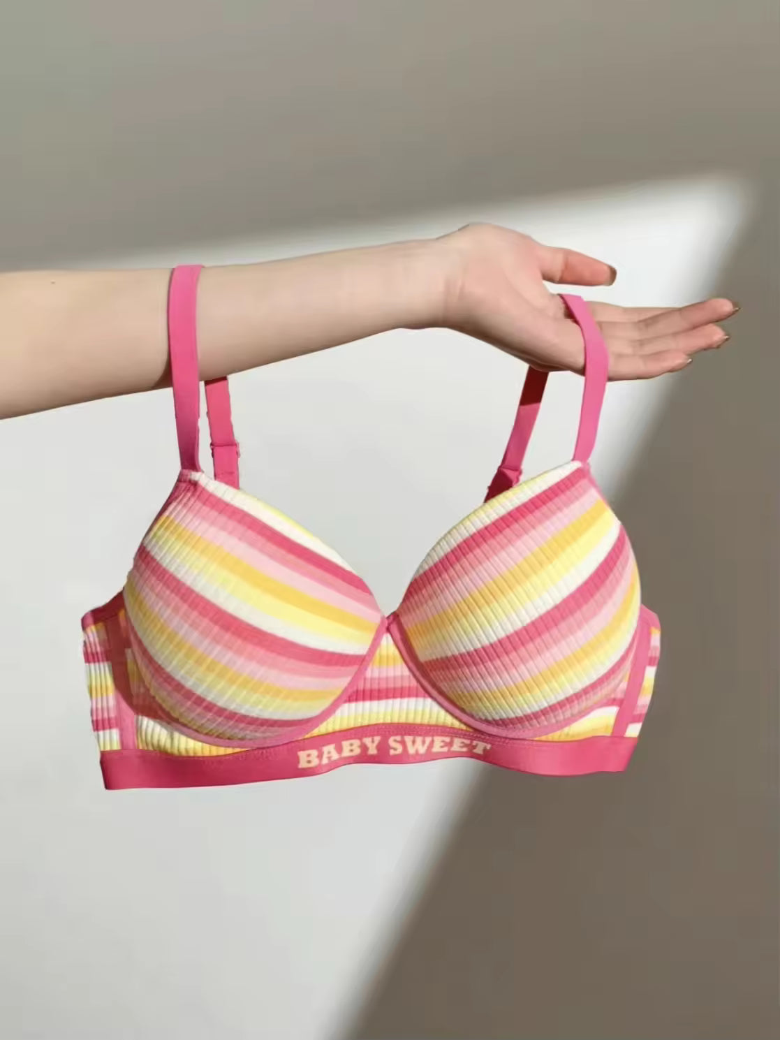 Rainbow girl seamless bra