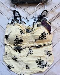 Beautiful Flower Pattern Girls Sling Tank Top Free Size