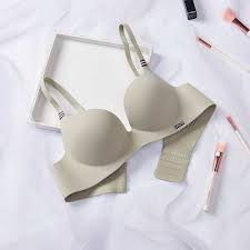 Soft Cup Bra with Stripes on the Straps